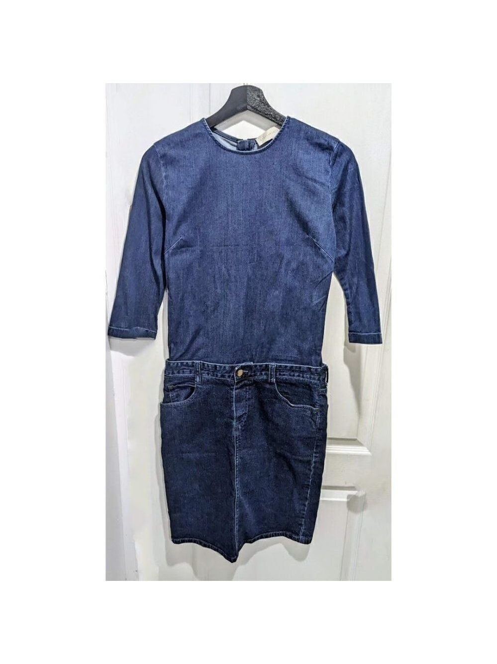 Stella McCartney | Long-sleeve Stretch Denim Dress